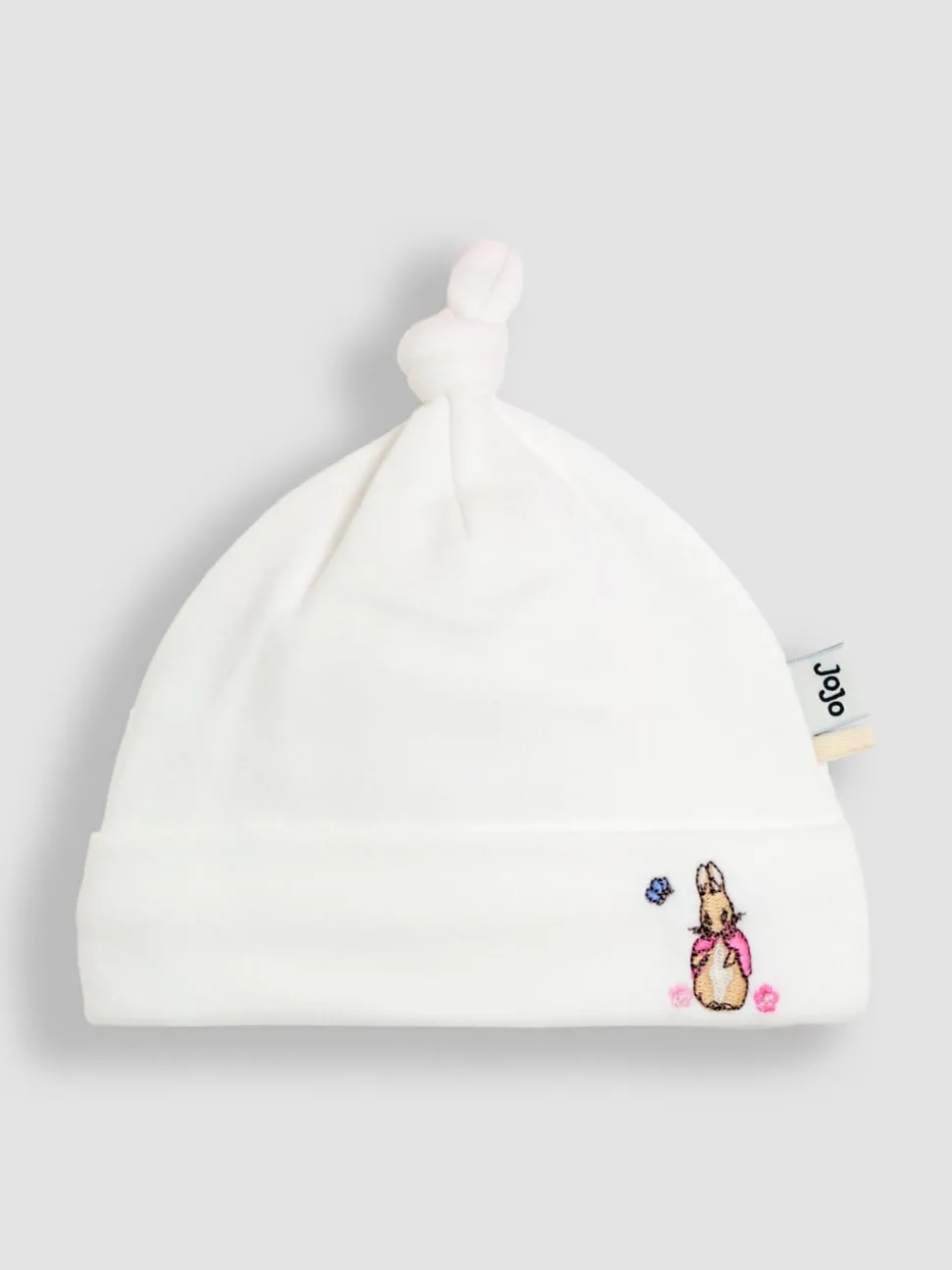 JoJo Maman Bébé Pink Ditsy Floral Flopsy 2- Pack Baby Hats
