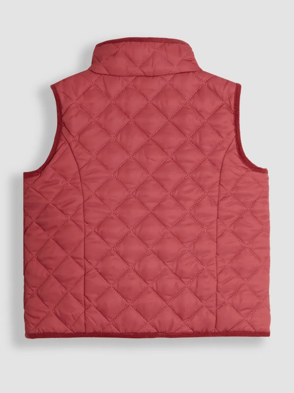 JoJo Maman Bébé Pink Ditsy Reversible Quilted Gilet