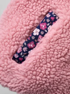 JoJo Maman Bébé Pink Embroidered Reversible Jacket