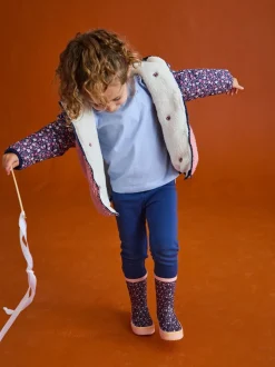 JoJo Maman Bébé Pink Embroidered Reversible Jacket