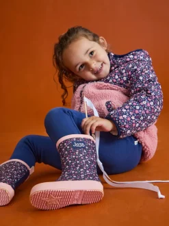 JoJo Maman Bébé Pink Embroidered Reversible Jacket