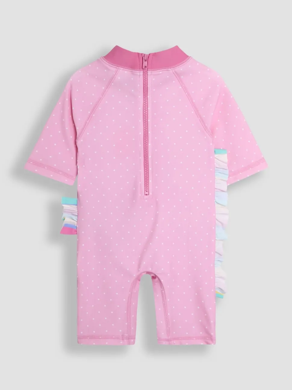 JoJo Maman Bébé Pink Fish Appliqué Sun Protection Suit