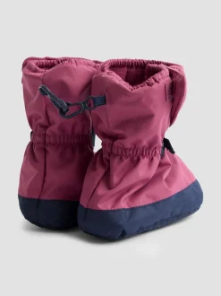 JoJo Maman Bébé Pink Fleece Lined Booties