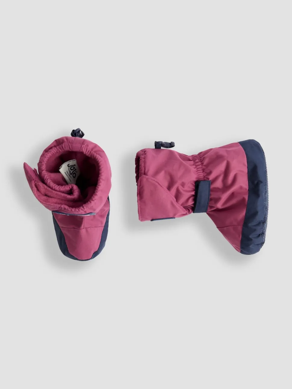 JoJo Maman Bébé Pink Fleece Lined Booties