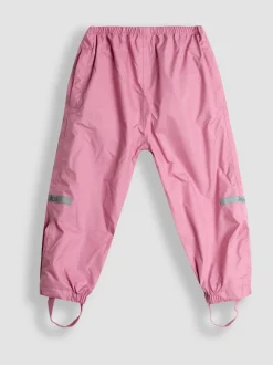 JoJo Maman Bébé Pink Pack-Away Waterproof Trousers