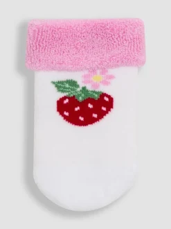 JoJo Maman Bébé Pink 2-Pack Baby Socks