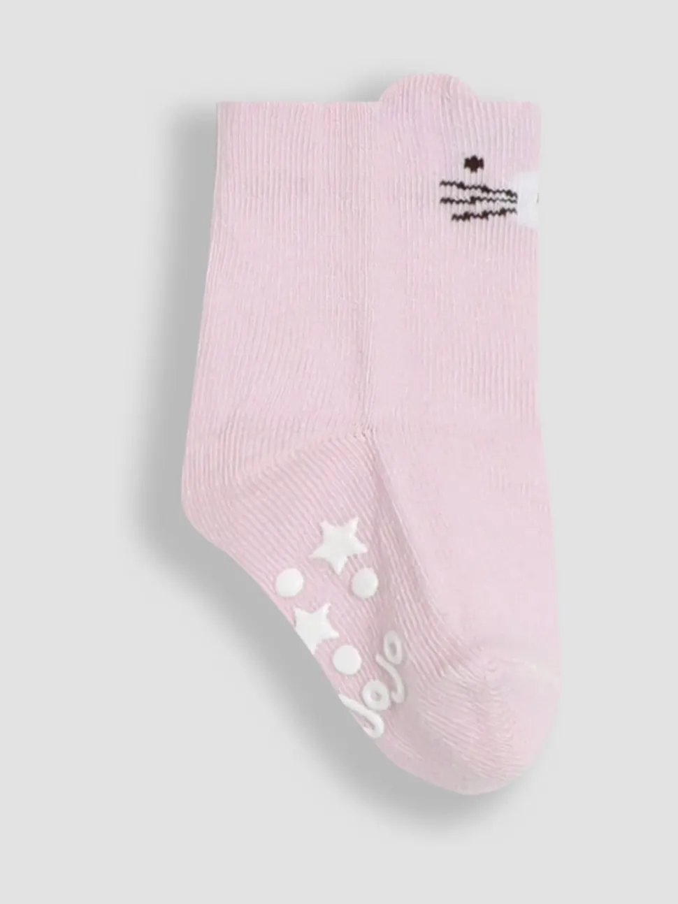 JoJo Maman Bébé Pink 3-Pack Bear Socks