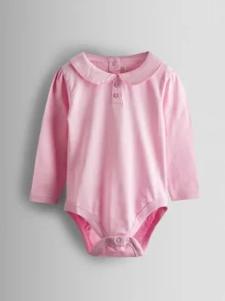 JoJo Maman Bébé Pink 2-Pack Ditsy Floral Peter Pan Bodies