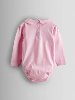 JoJo Maman Bébé Pink 2-Pack Ditsy Floral Peter Pan Bodies
