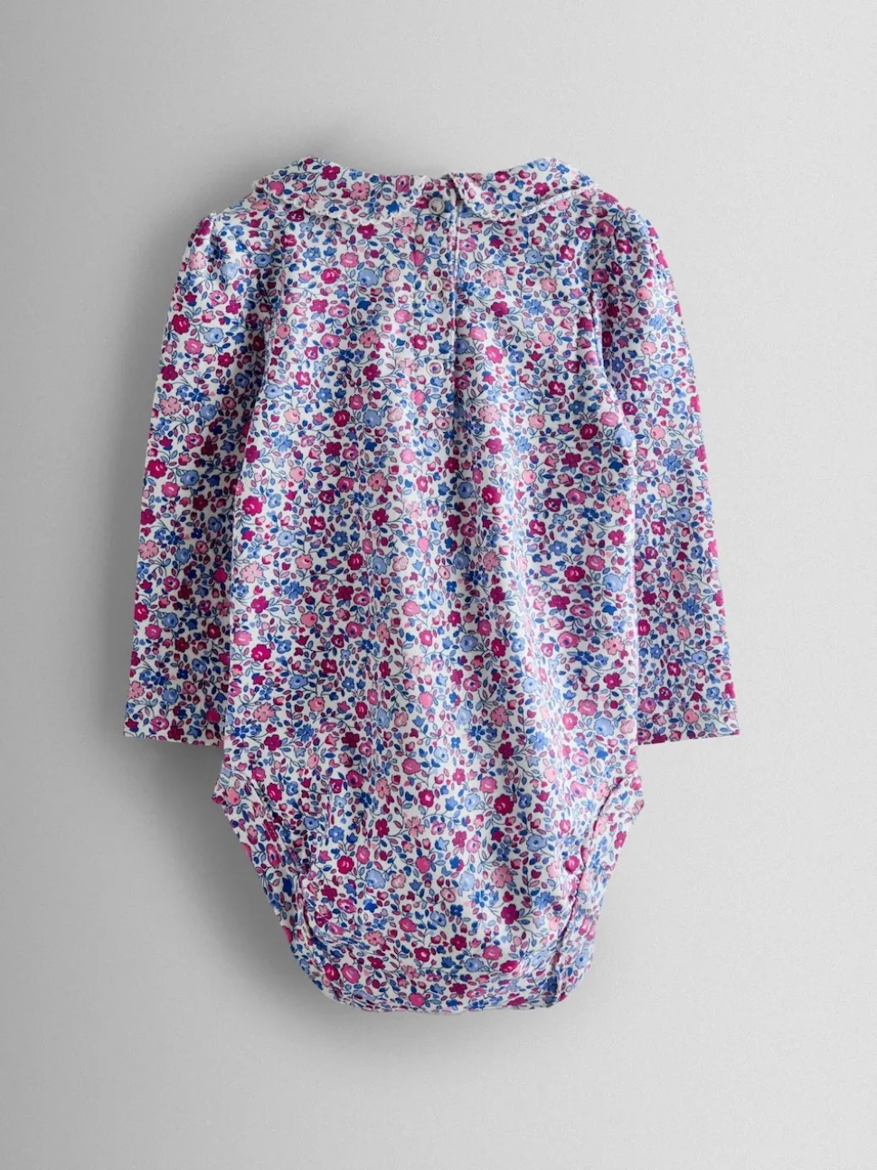 JoJo Maman Bébé Pink 2-Pack Ditsy Floral Peter Pan Bodies