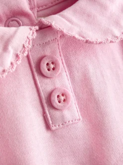 JoJo Maman Bébé Pink 2-Pack Ditsy Floral Peter Pan Bodies