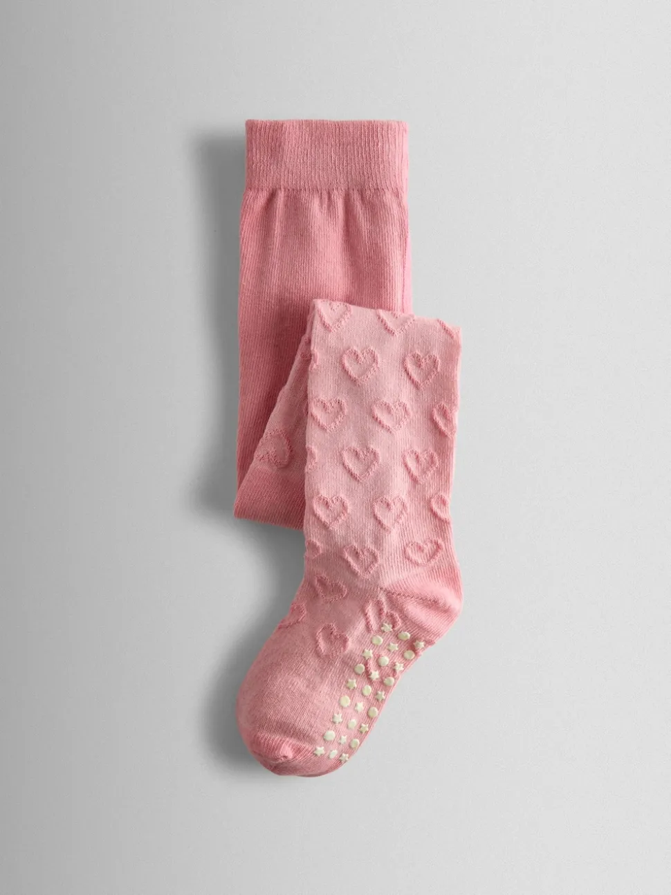 JoJo Maman Bébé Pink 2-Pack Heart Pointelle Tights