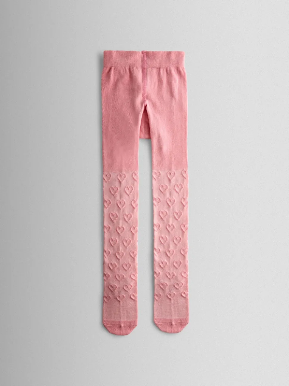 JoJo Maman Bébé Pink 2-Pack Heart Pointelle Tights