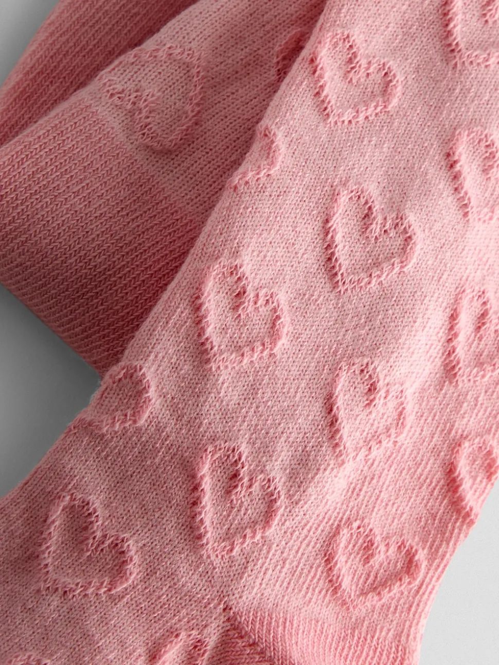 JoJo Maman Bébé Pink 2-Pack Heart Pointelle Tights