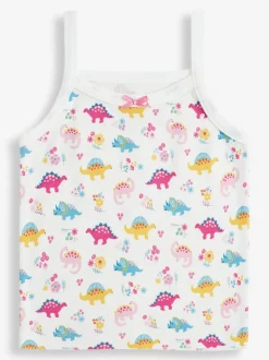 JoJo Maman Bébé Pink 3-Pack Vest Set