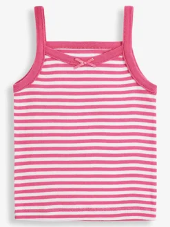 JoJo Maman Bébé Pink 3-Pack Vest Set