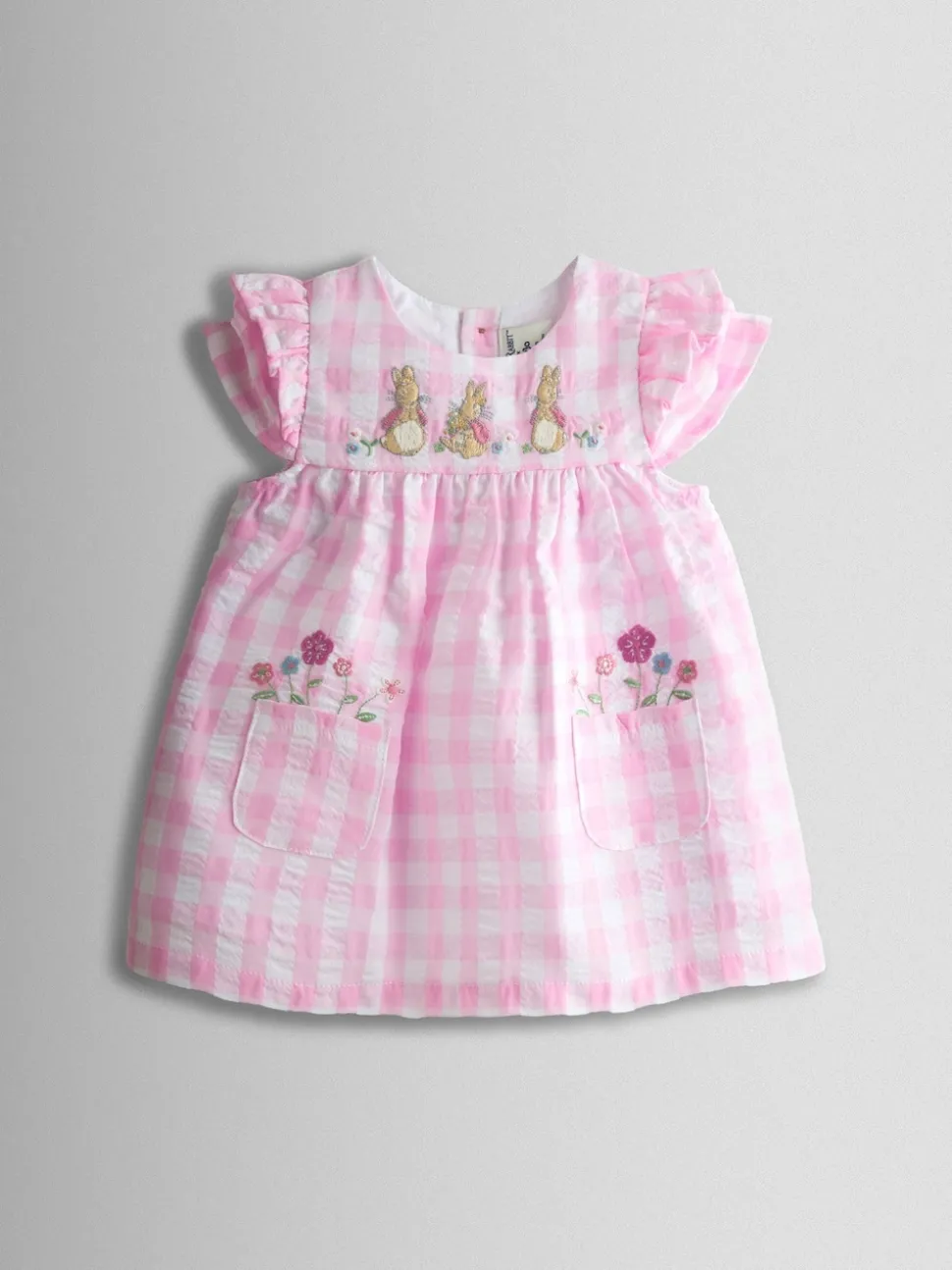 JoJo Maman Bébé Pink Peter Rabbit Flopsy 2-Piece Dress Set