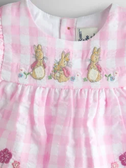 JoJo Maman Bébé Pink Peter Rabbit Flopsy 2-Piece Dress Set