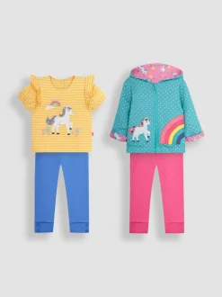 JoJo Maman Bébé Pink 4-Piece Unicorn Favourites Pack