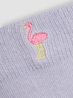 JoJo Maman Bébé Pink Printed Socks 3 Pack