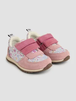 Jojo Maman Bébé Pink Riptape Trainers