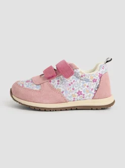 Jojo Maman Bébé Pink Riptape Trainers