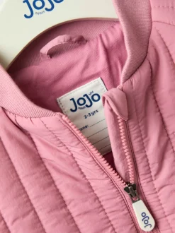 JoJo Maman Bébé Pink Unicorn Bomber Jacket