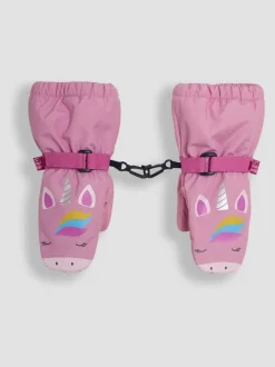 JoJo Maman Bébé Pink Unicorn Gloves