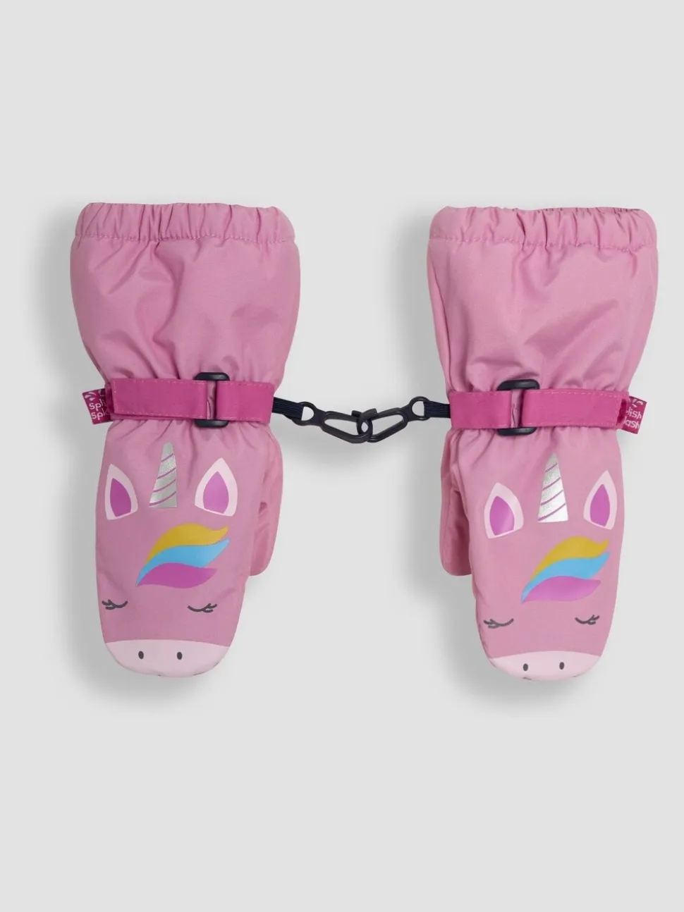 JoJo Maman Bébé Pink Unicorn Gloves