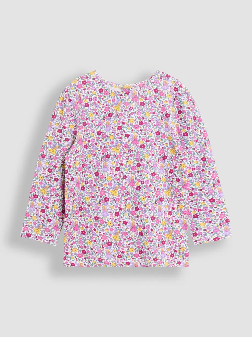 JoJo Maman Bébé Purple Berry Unicorn Appliqué Pinafore Dress & Top Set