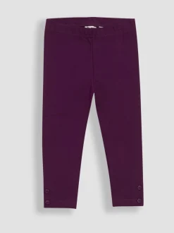 JoJo Maman Bébé Purple Dark 2-Pack Ditsy Floral Leggings