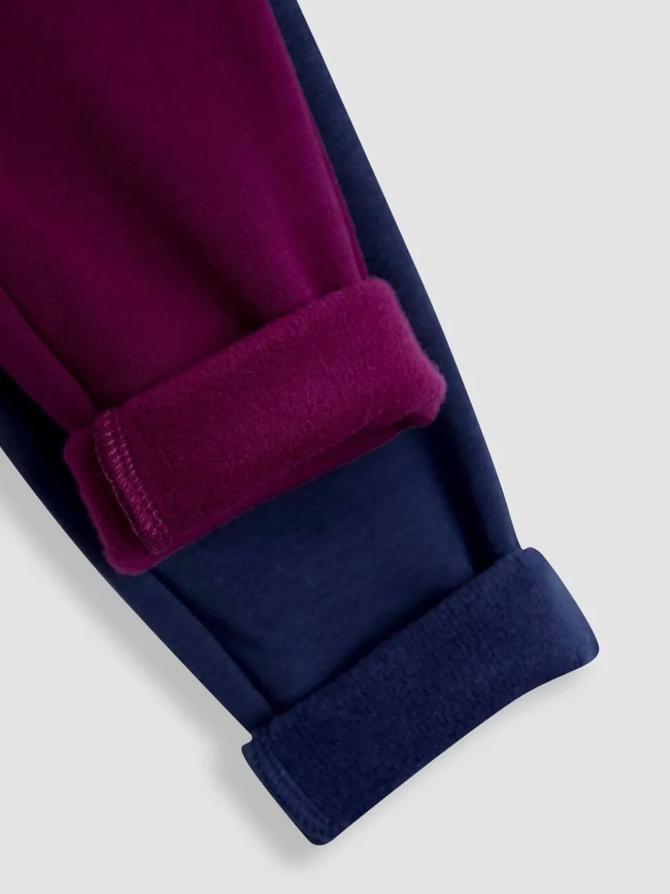 JoJo Maman Bébé Purple Fleece-Lined Leggings 2-Pack