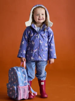 JoJo Maman Bébé Purple 4-In-1 Waterproof Polar Fleece Jacket