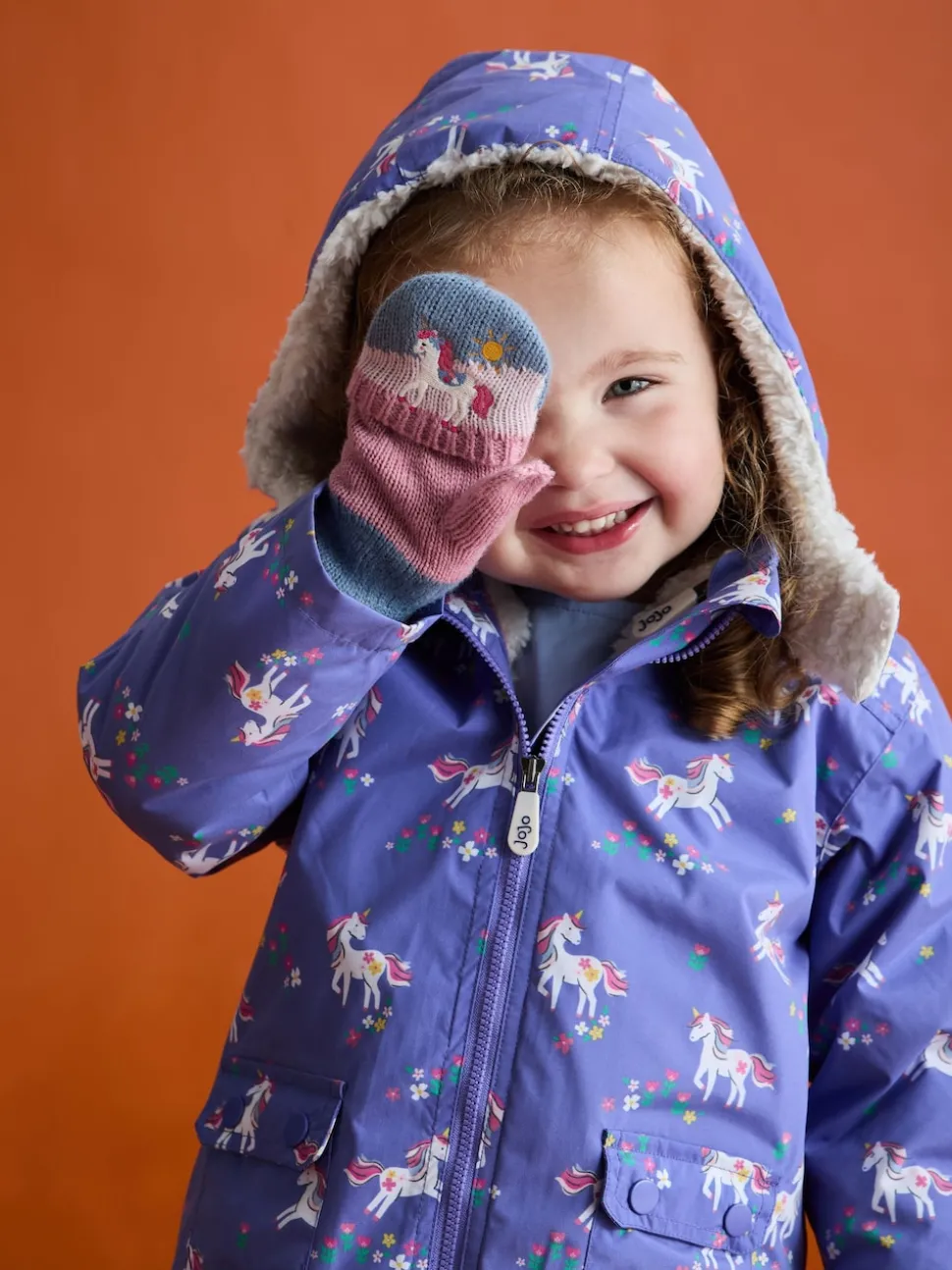 JoJo Maman Bébé Purple 4-In-1 Waterproof Polar Fleece Jacket