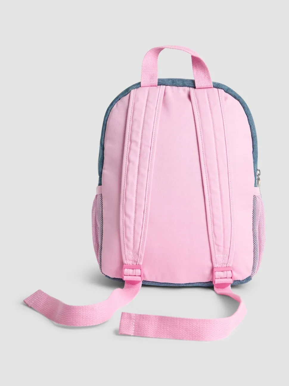 JoJo Maman Bébé Quilted Denim Embroidered Medium Backpack