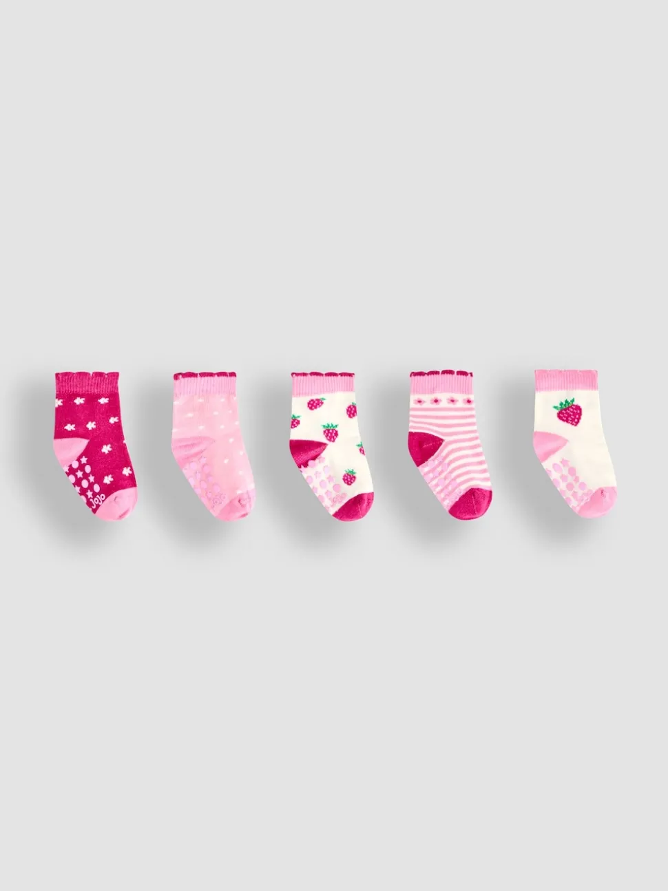 JoJo Maman Bébé Red 5-Pack Socks