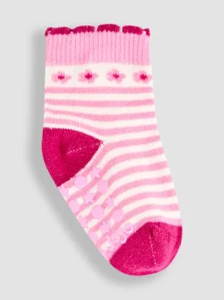 JoJo Maman Bébé Red 5-Pack Socks