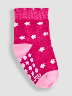 JoJo Maman Bébé Red 5-Pack Socks