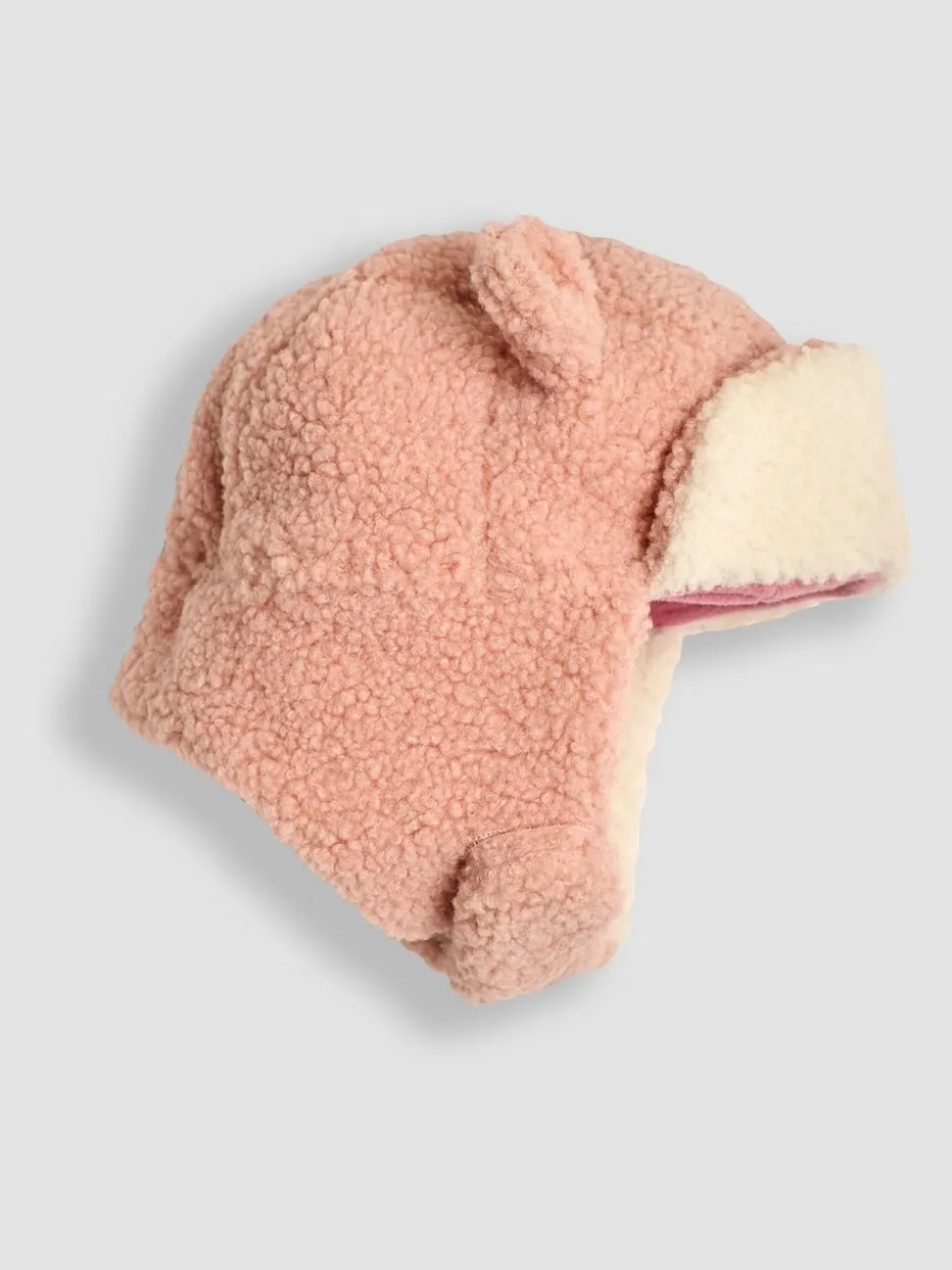 JoJo Maman Bébé Rose Pink Cosy Borg Hat