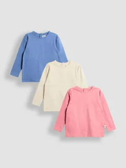 JoJo Maman Bébé Rose Pink 3-Pack Pretty Tops
