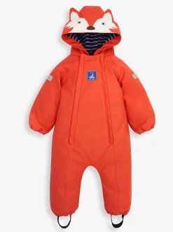 JoJo Maman Bébé Rust Fox Fleece-lined Waterproof Puddle Suit