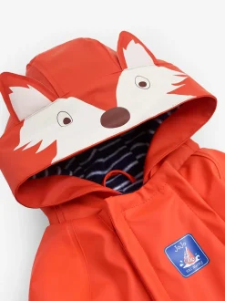 JoJo Maman Bébé Rust Fox Fleece-lined Waterproof Puddle Suit