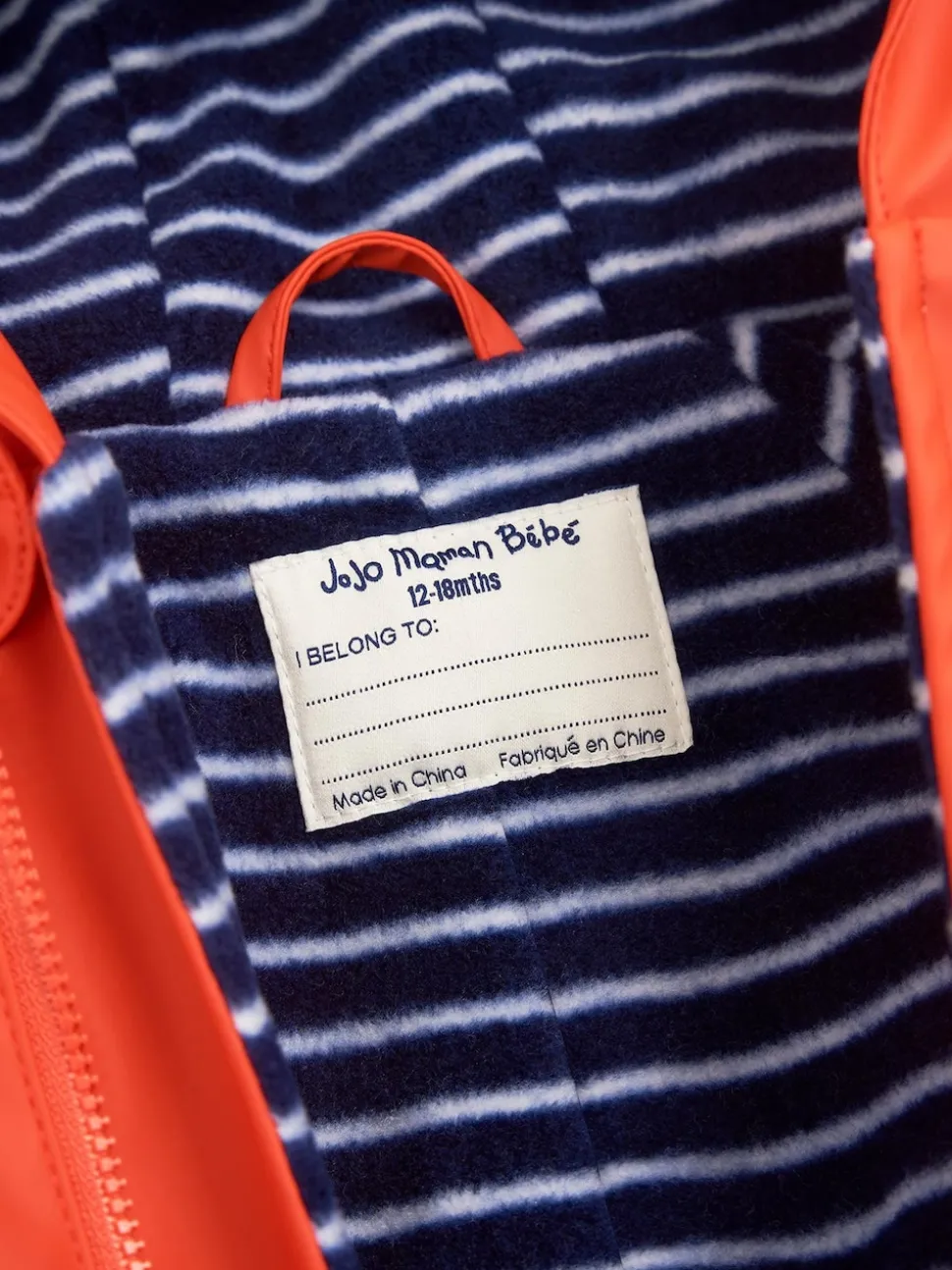 JoJo Maman Bébé Rust Fox Fleece-lined Waterproof Puddle Suit