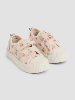 JoJo Maman Bébé Stone Double Strap Canvas Pumps