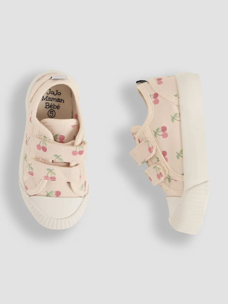 JoJo Maman Bébé Stone Double Strap Canvas Pumps