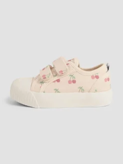 JoJo Maman Bébé Stone Double Strap Canvas Pumps