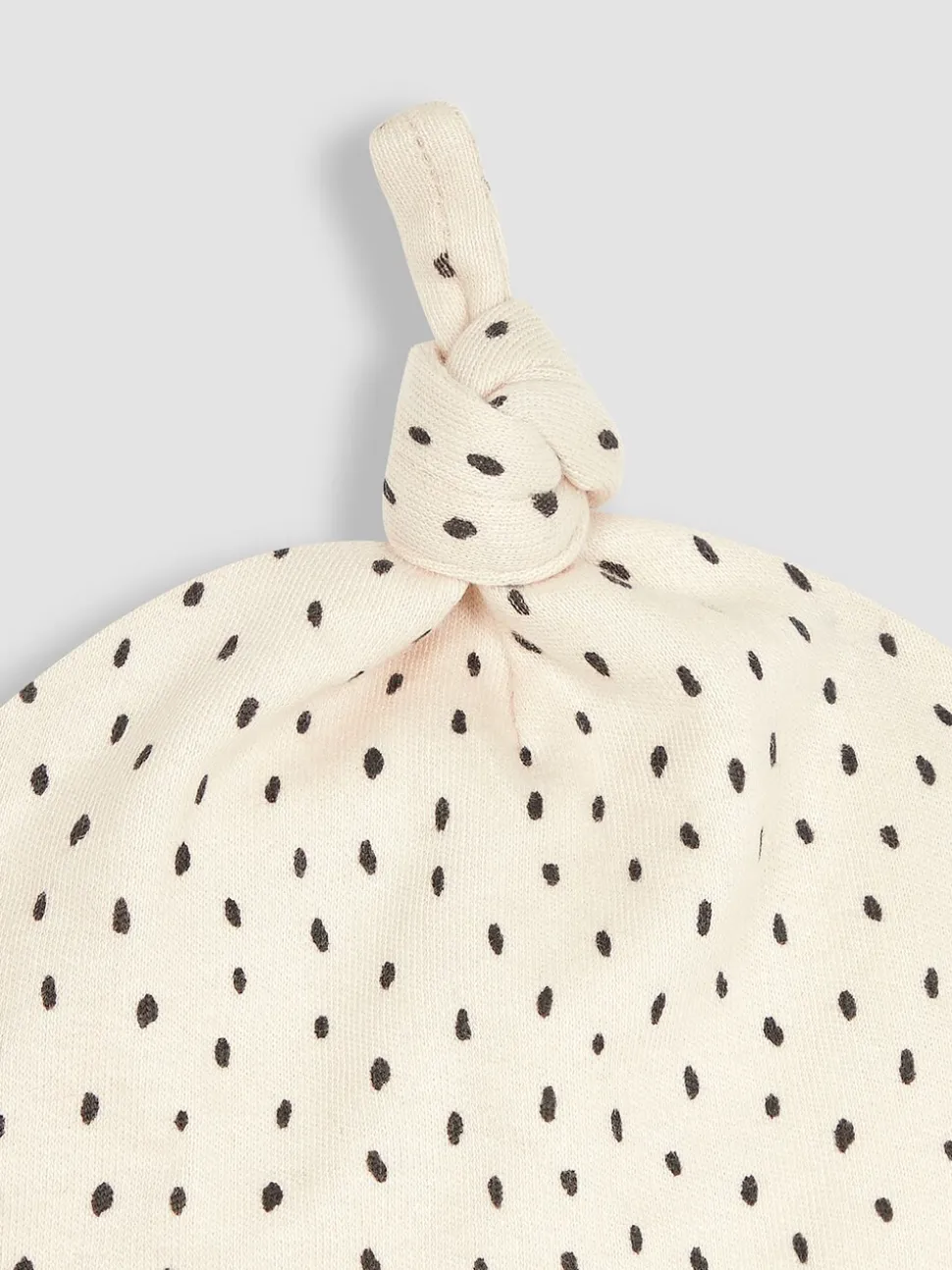 JoJo Maman Bébé Stone Spot Print Cotton Baby Hat