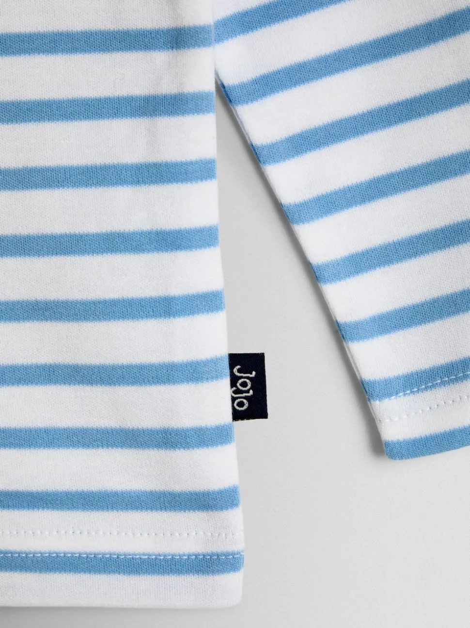 JoJo Maman Bébé White & Blue Breton Stripe Top