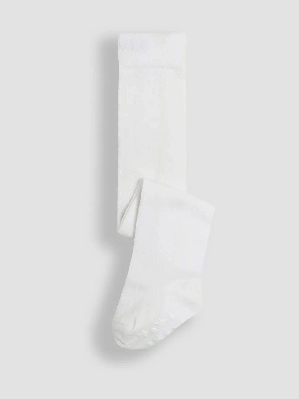 JoJo Maman Bébé White Cotton Rich Plain Tights
