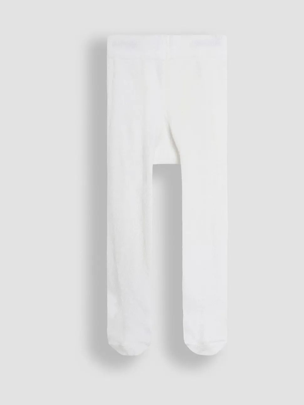JoJo Maman Bébé White Cotton Rich Plain Tights